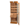 Tower Display Humidor, Oak, 4-shelf/8 drawers, 22 1/2 inch W x 16 1/2 D x 72 inch H, Holds up to 3,000 Cigars 